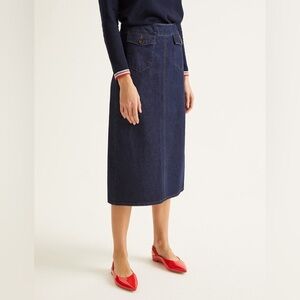 Boden Natalie Midi Denim skirt